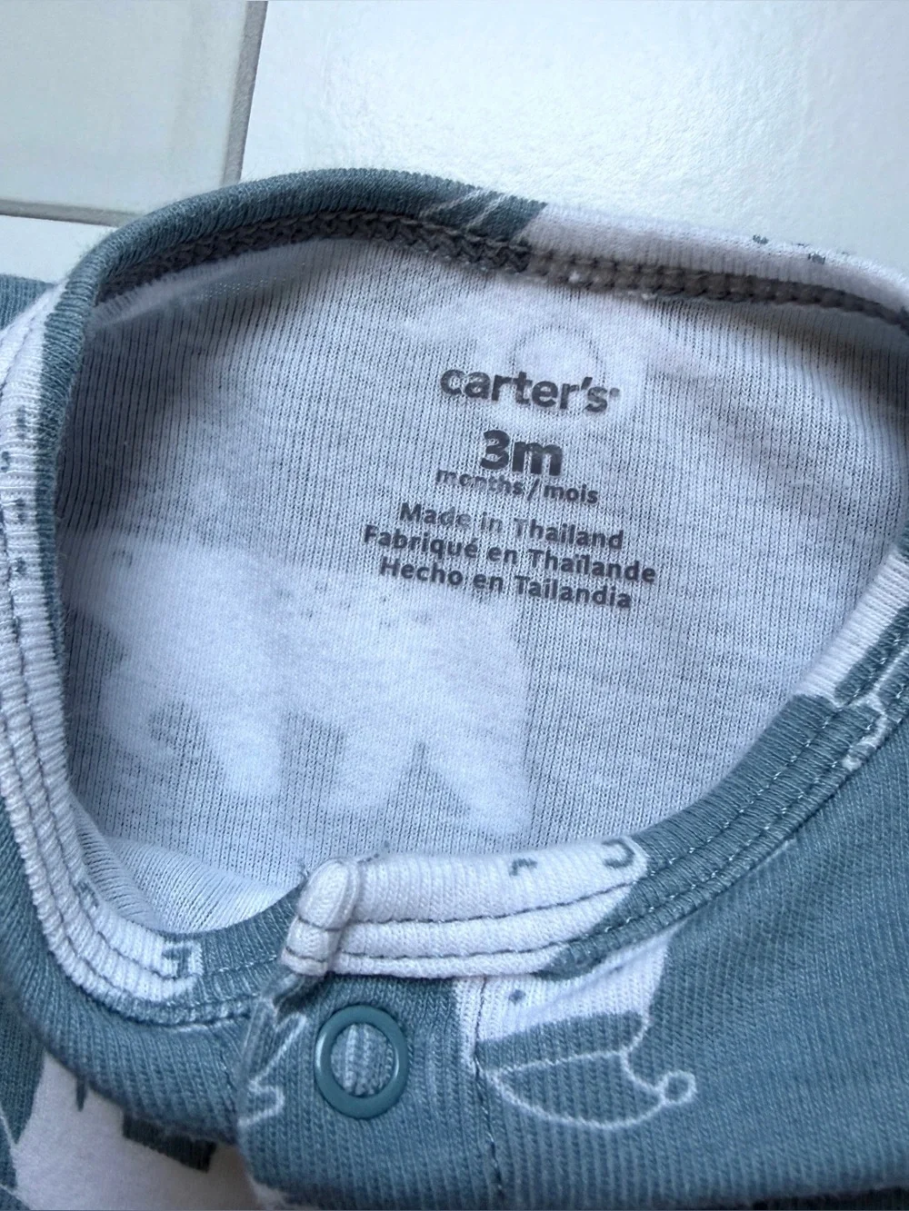 3M🐻‍❄️ Carter’s Arctic Animals Santa Hats Snap Up Jumpsuit Onesie & Hat Holiday